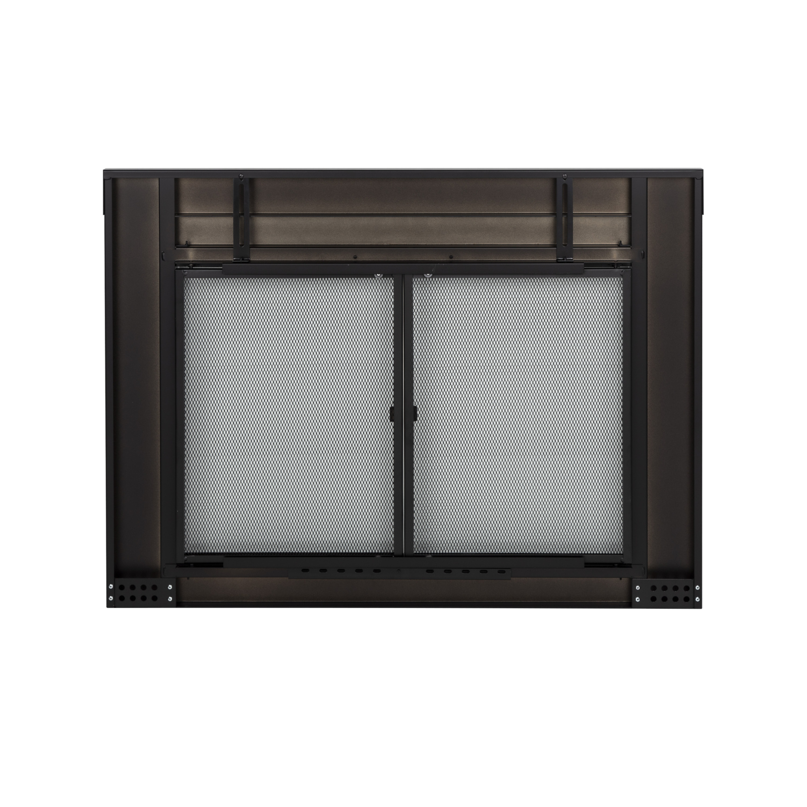 Alpine Tempered Glass Fireplace Screen Door