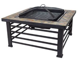 Cascade Slate Wood Burning Fire Table