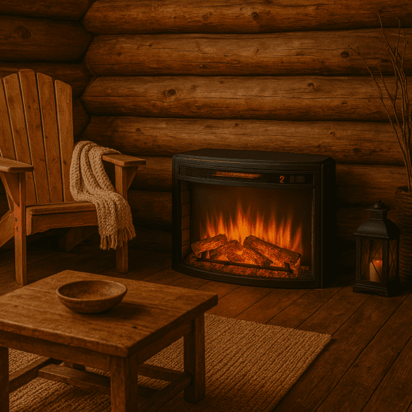 Muskoka Low Profile 26” Curved Electric Fireplace - Image 2